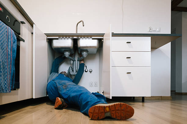 Professional Emergency Plumber technician working in Dansville, MI